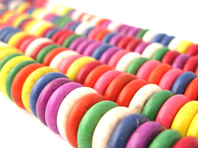 flat disc beads