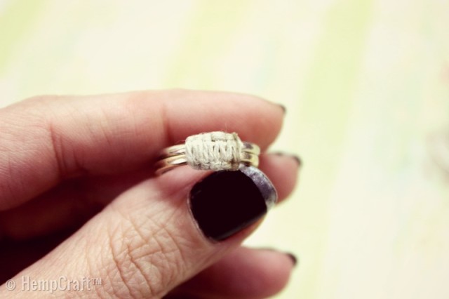 a Loose Ring Fit with Hemp Cord 