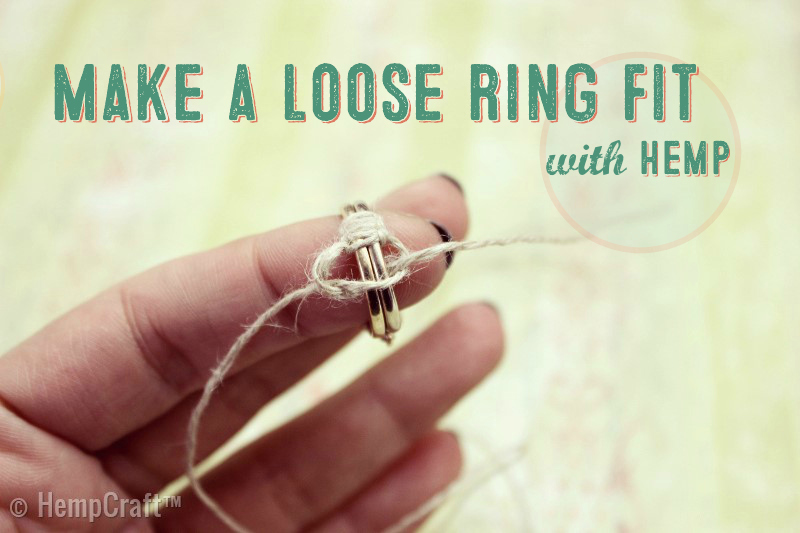 a Loose Ring Fit with Hemp Cord 
