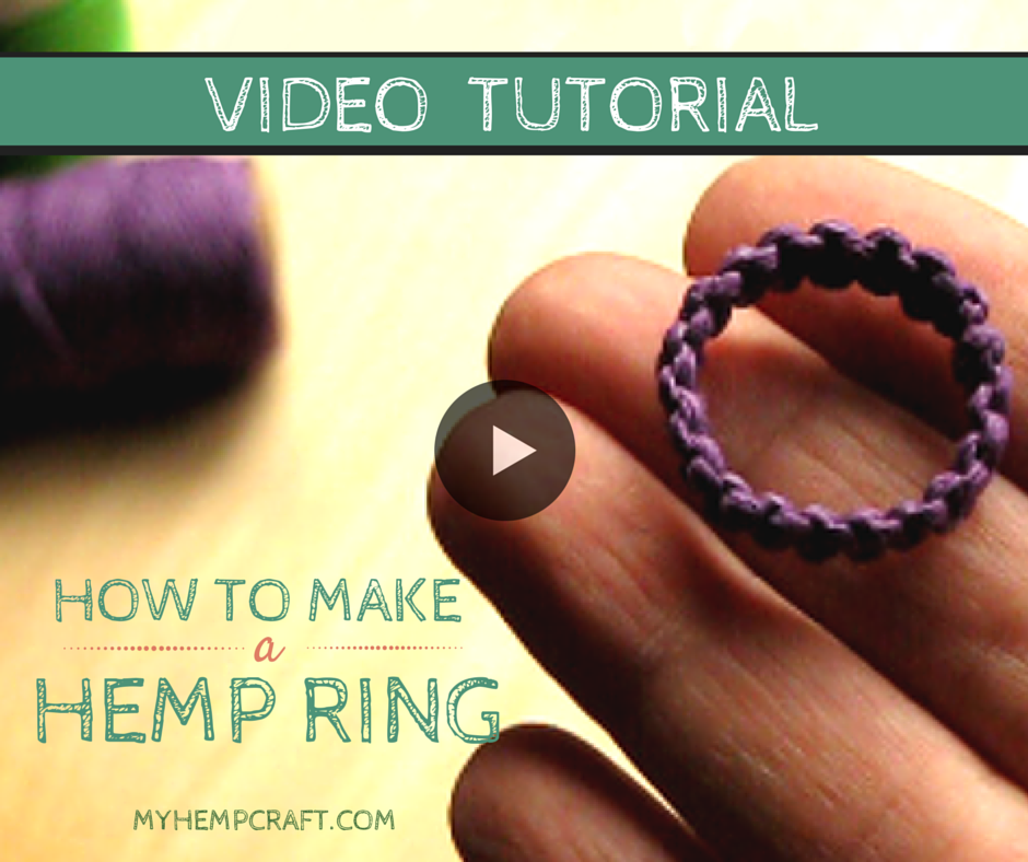 How to Make a Macrame Hemp Ring 